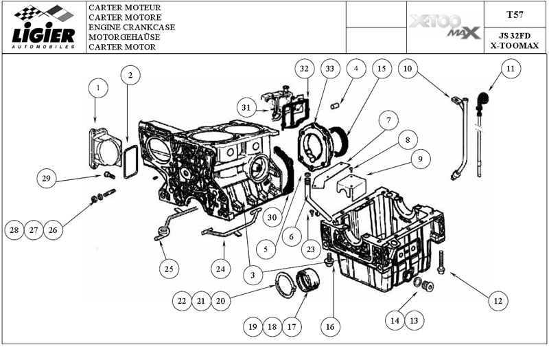 57.Engine crankcase T57