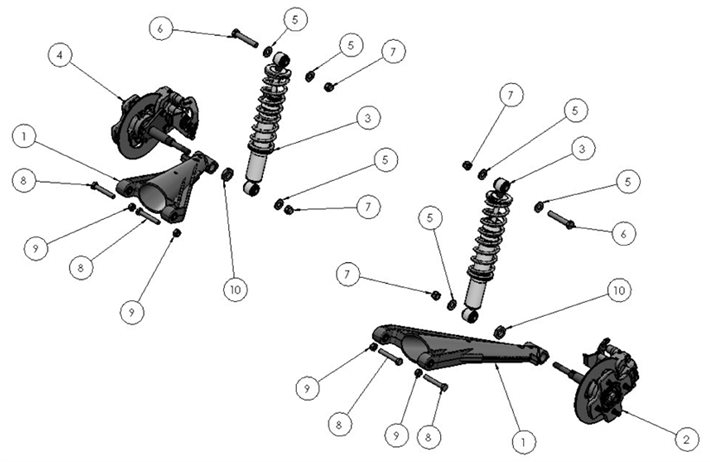T27B Rear suspension (ch 3741)