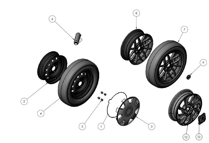 T28A Wheels (ch 590)