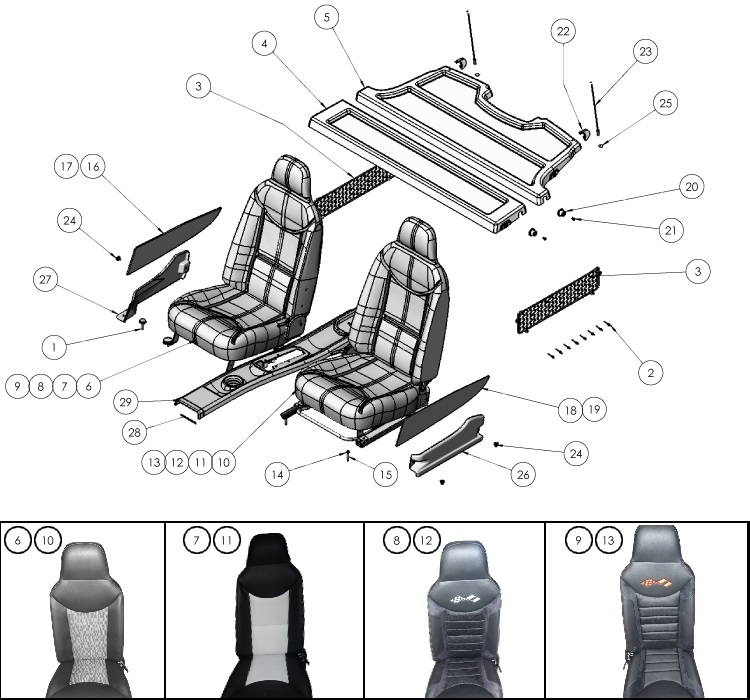 O002 - Seats (chnr 6489)