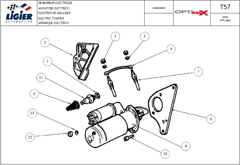 57.Electric starter T57