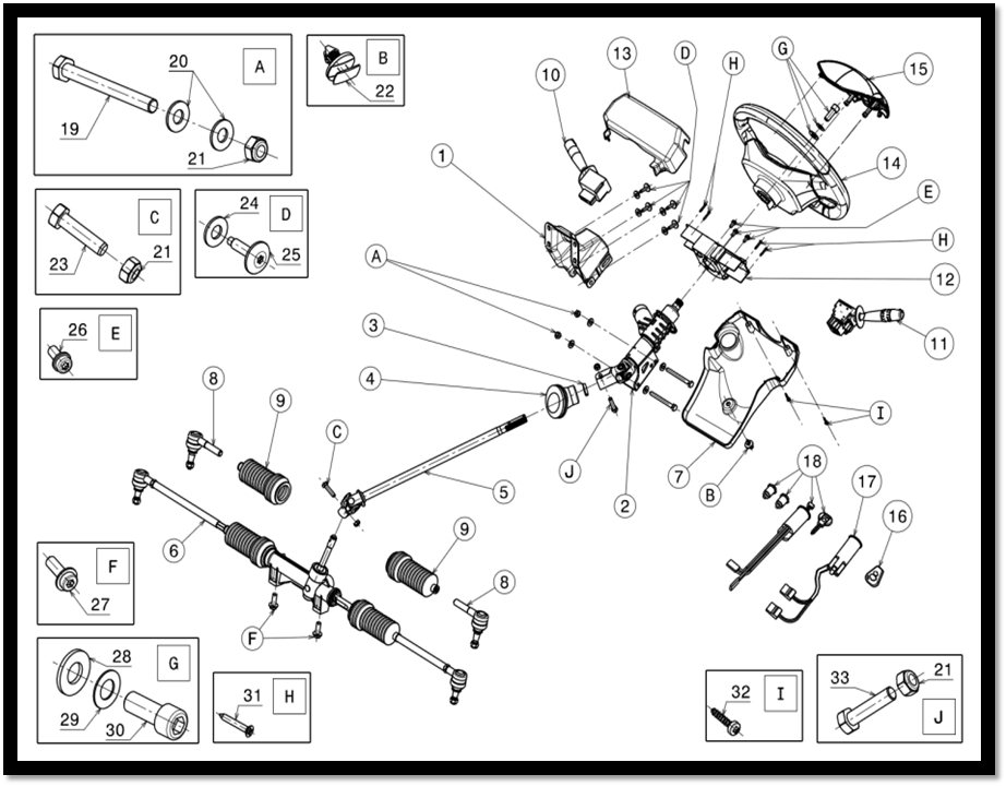A015 - Steering and stalks - switches