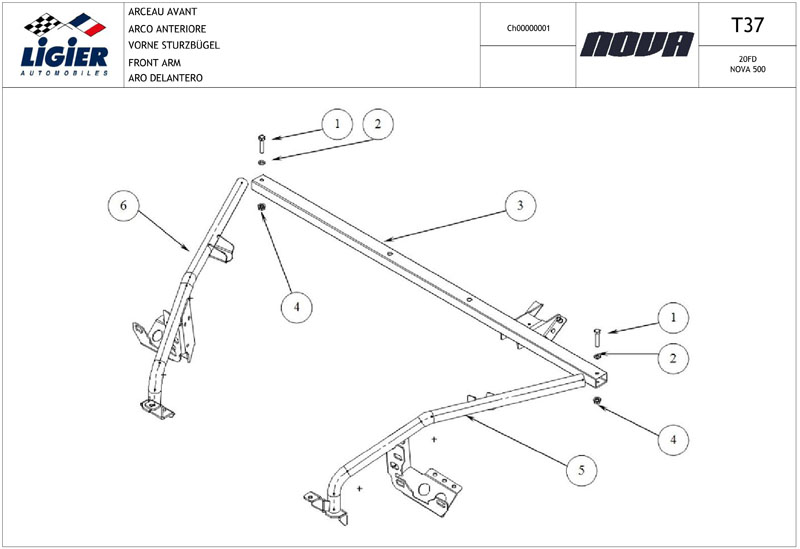 37.Front frame Arm T37