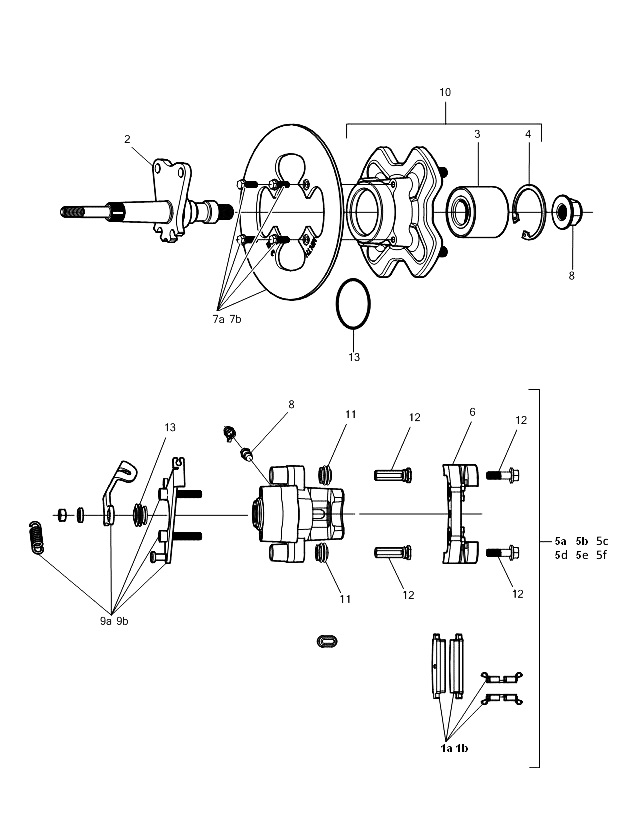 B007 - Rear brake hub