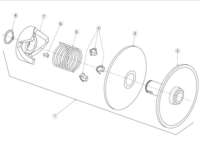A003 - Driven pulley (gearbox)