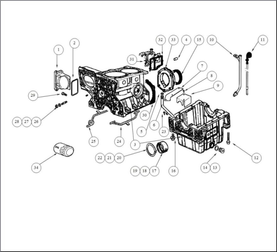 A004 - Engine crankcase