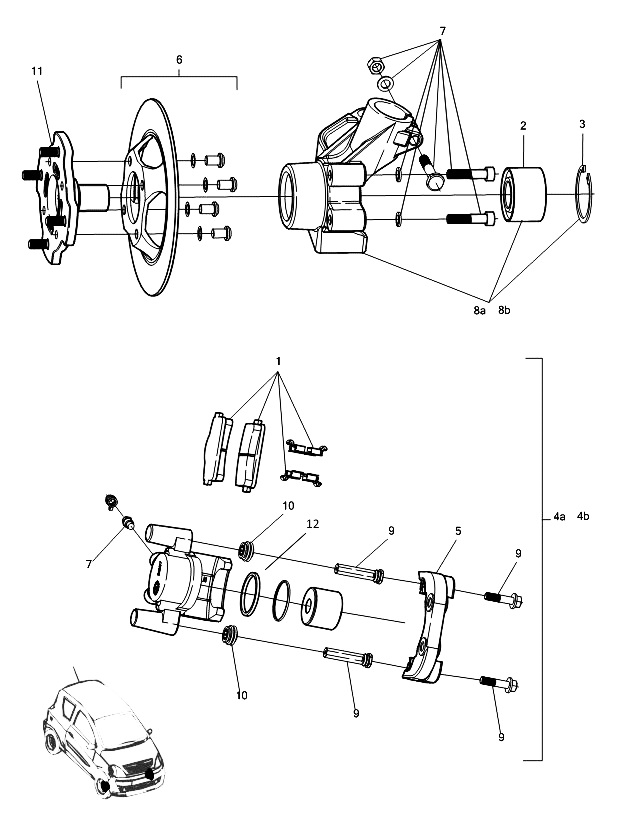 B003 - Front brake hub