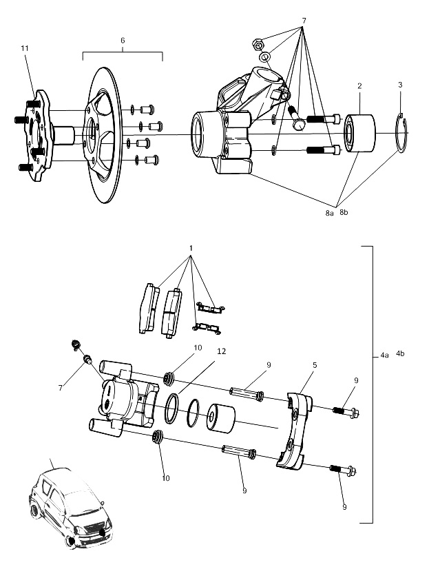B004 - Front brake hub