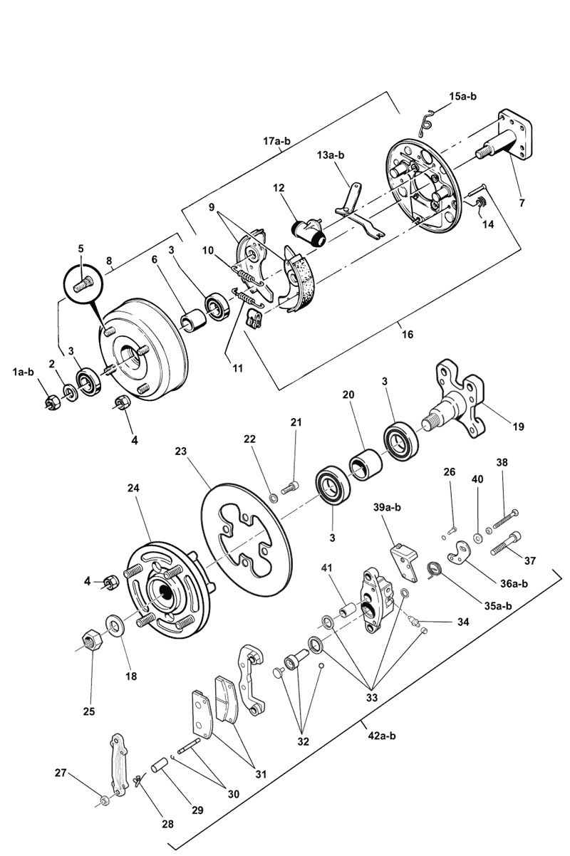 B007 - Rear brake hub