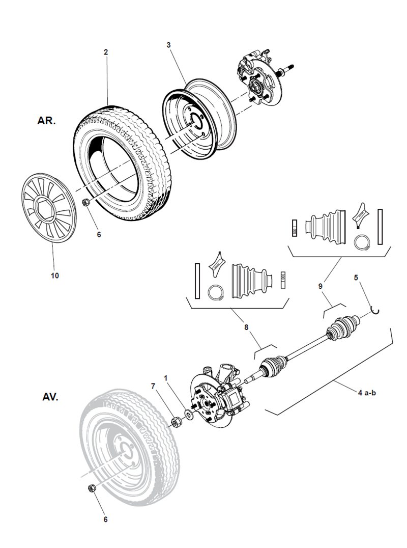 12 - Wheels and hub