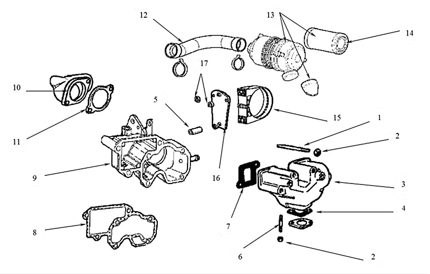 Inlet-exhaust manifolds